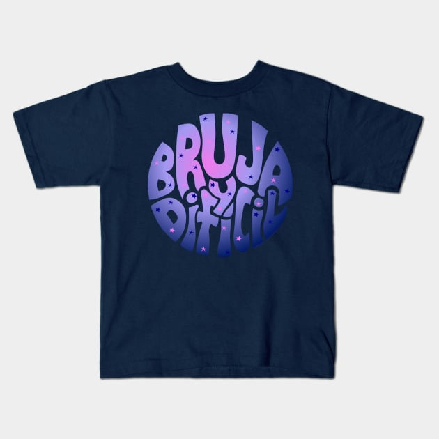 Bruja y difícil Kids T-Shirt by AlexMarialDraws